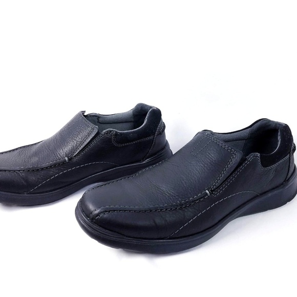 Clarks Mens Black Shoes Loafers 11 M Slip On - Picture 4 of 8